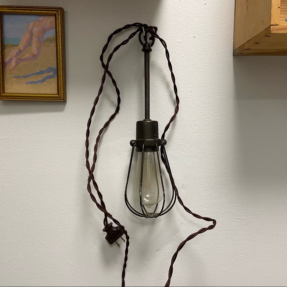 Barn Style Homemade Metal Hanging Cage Lantern 💡